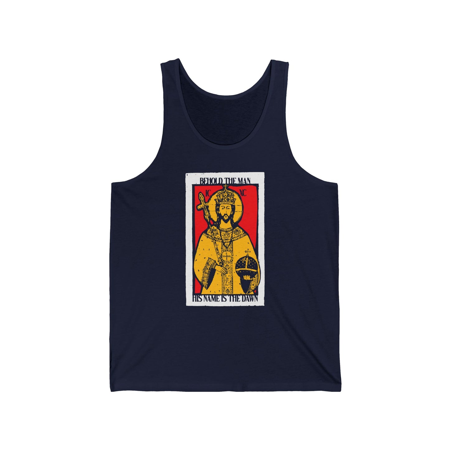 Behold the Man, His Name is the Dawn (Zechariah 6:12) No. 1 | Orthodox Christian Jersey Tank Top / Sleeveless Shirt