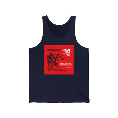 Come Unto Me, All Ye That Labour and Are Heavy Laden No.1 | Orthodox Christian Jersey Tank Top / Sleeveless Shirt