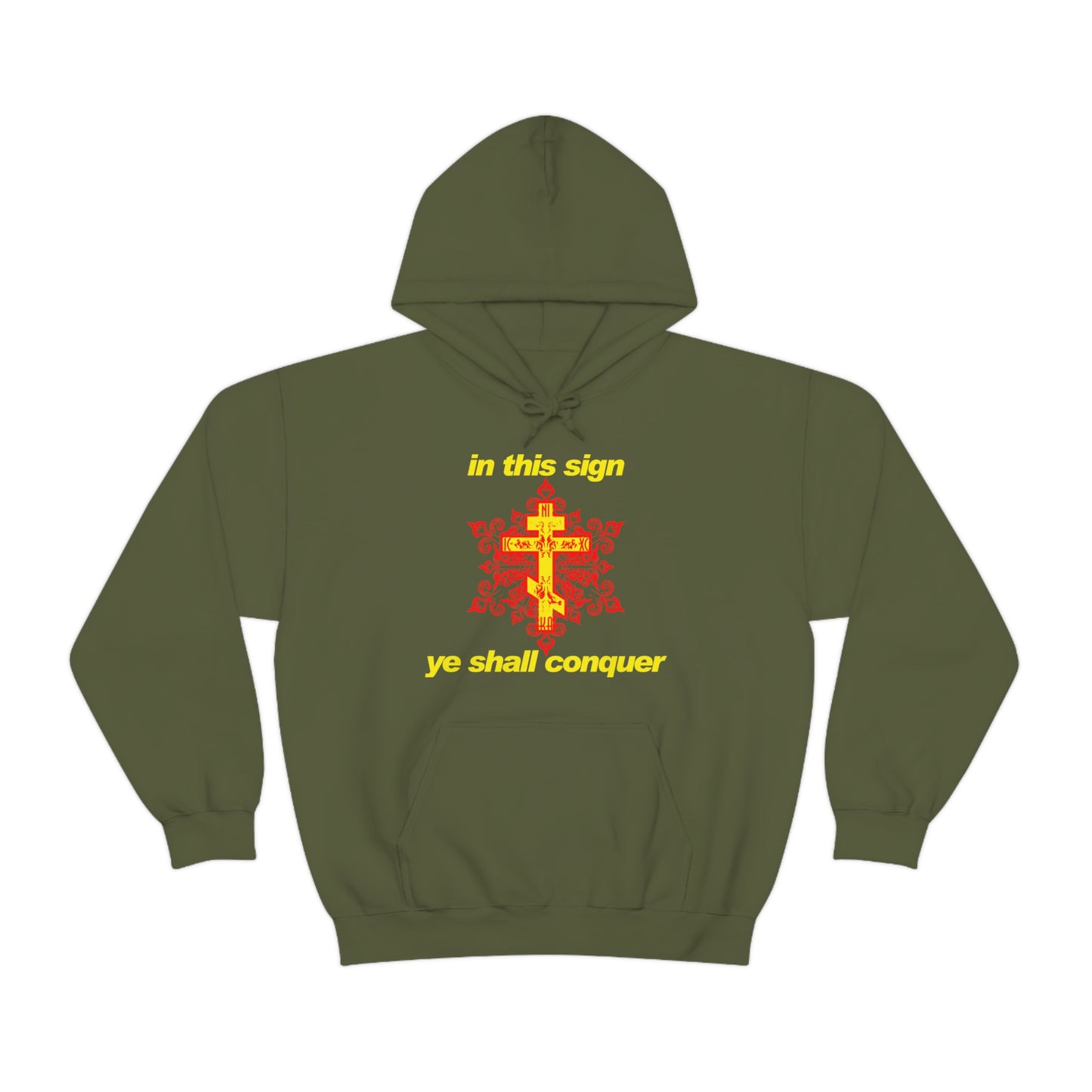 In This Sign Ye Shall Conquer No. 4  | Orthodox Christian Hoodie / Hooded Sweatshirt