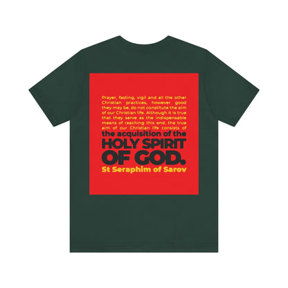 Acquisition of the Holy Spirit (St Seraphim of Sarov) No. 1 | Orthodox Christian Double-Sided T-Shirt