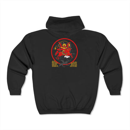 Archangel Michael of the Apocalypse No. 1 | Orthodox Zipper Hoodie (Back Design)