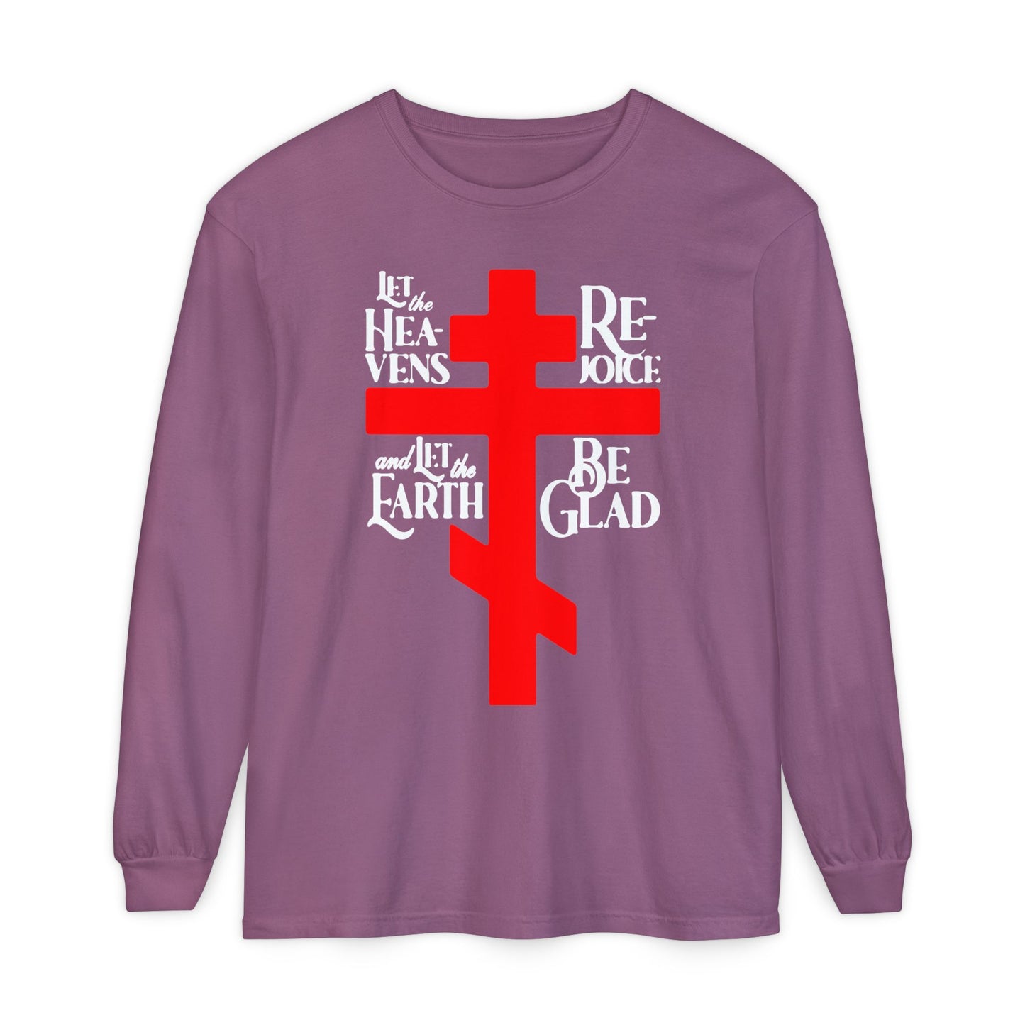 Let the Heavens Rejoice | Psalm 96 (95 Septuagint) | Orthodox Christian Liturgical Hymn | Russian Cross | Orthodox Christian Long Sleeve Shirt