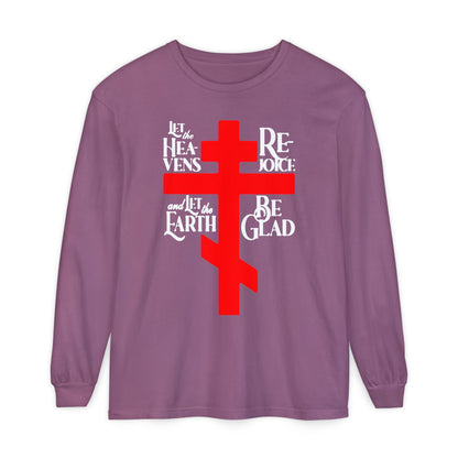 Let the Heavens Rejoice | Psalm 96 (95 Septuagint) | Orthodox Christian Liturgical Hymn | Russian Cross | Orthodox Christian Long Sleeve Shirt