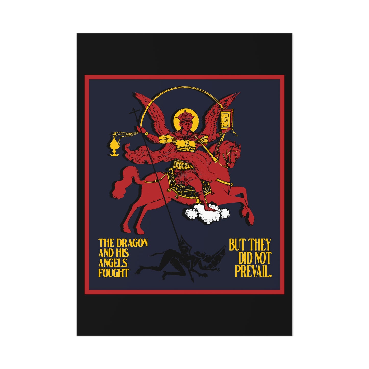 Archangel Michael of the Apocalypse No. 2 (Revelation 12:7-8) | Orthodox Christian Art Poster