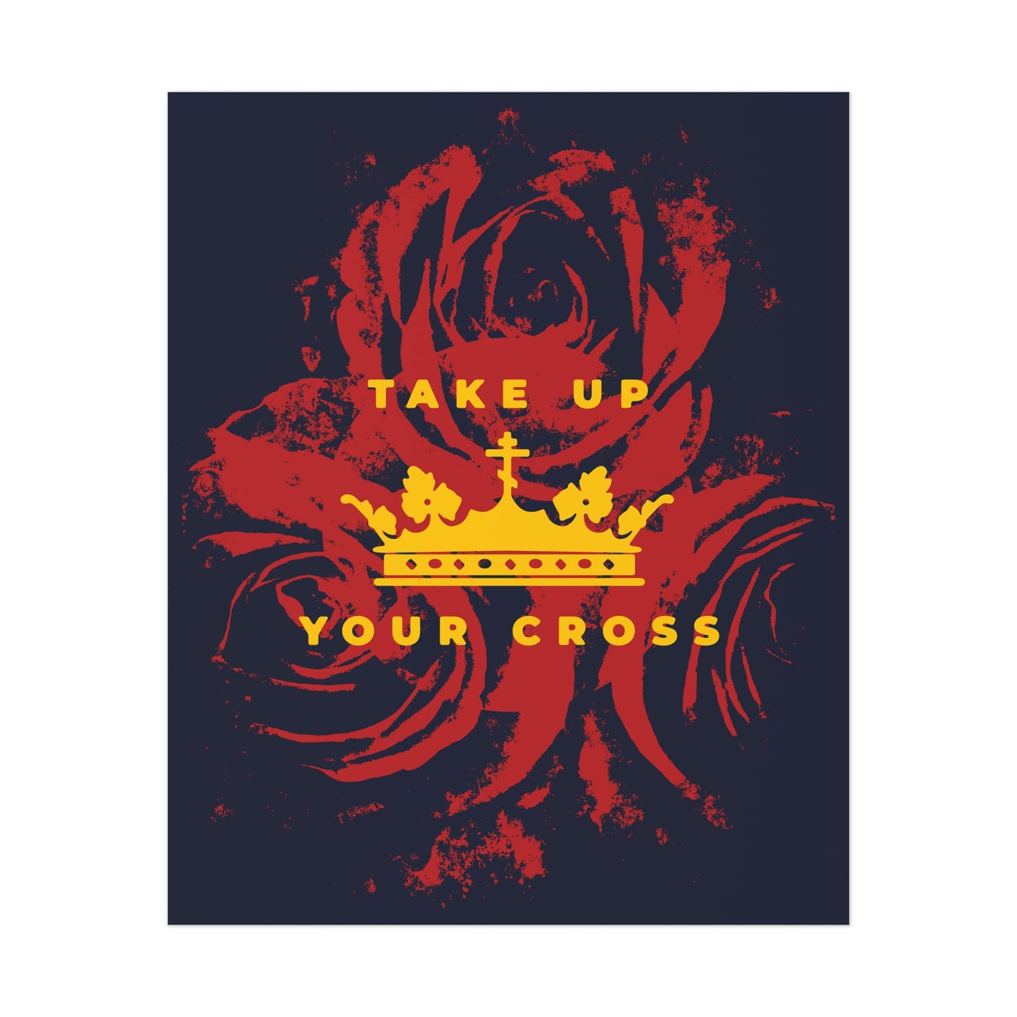 Take Up Your Cross No. 1 (Matthew 16:24-26) | Orthodox Christian Art Poster