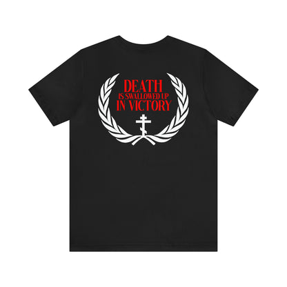 Archangel Michael of the Apocalypse / Death is Swallowed Up In Victory | Orthodox Christian Double-Sided T-Shirt