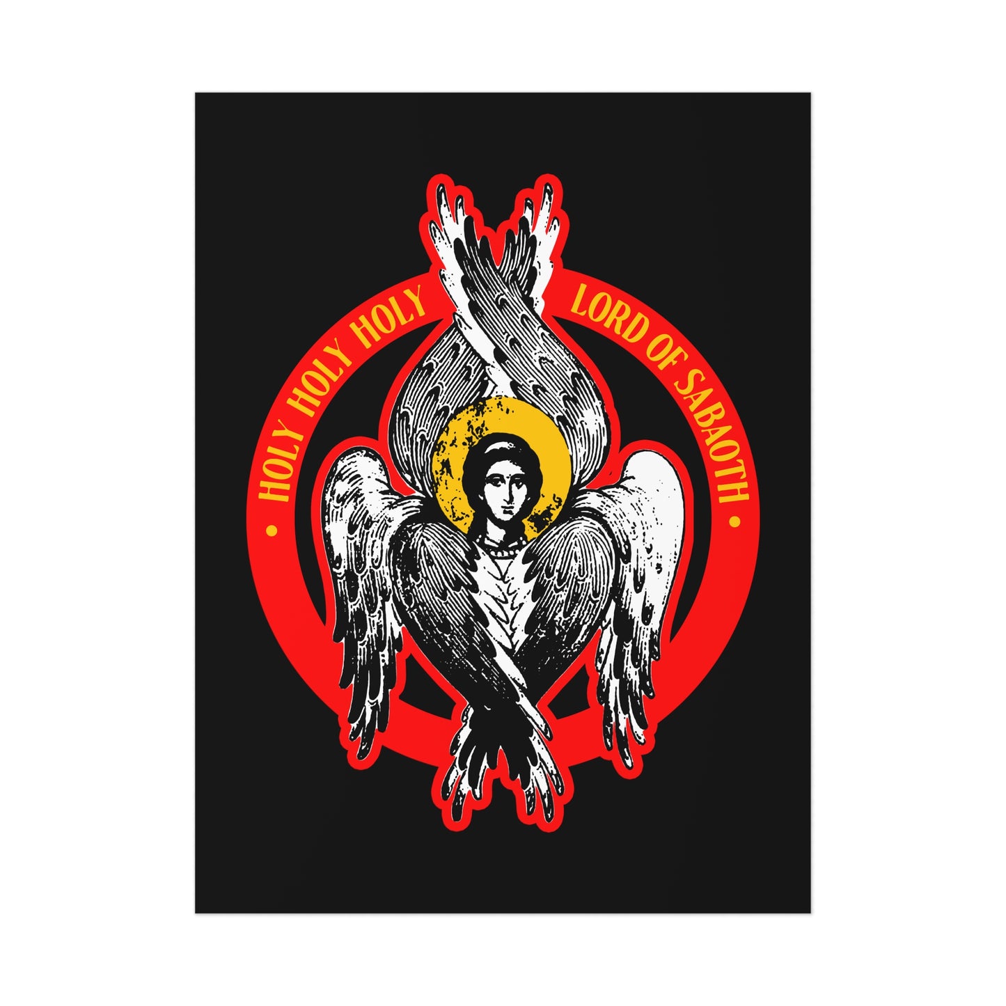 Holy Holy Holy No. 4 (Seraphim IconoGraphic) | Orthodox Christian Art Poster