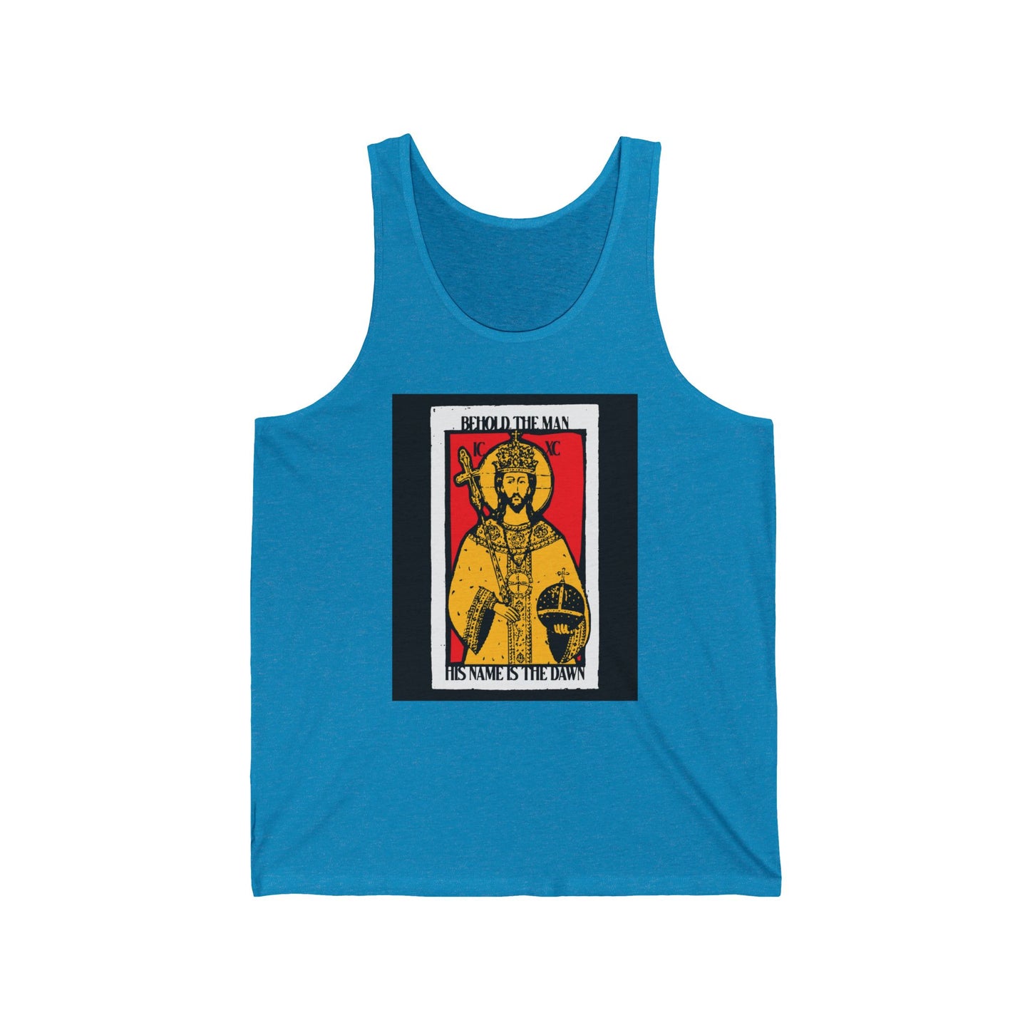 Behold the Man, His Name is the Dawn (Zechariah 6:12) No. 1 | Orthodox Christian Jersey Tank Top / Sleeveless Shirt