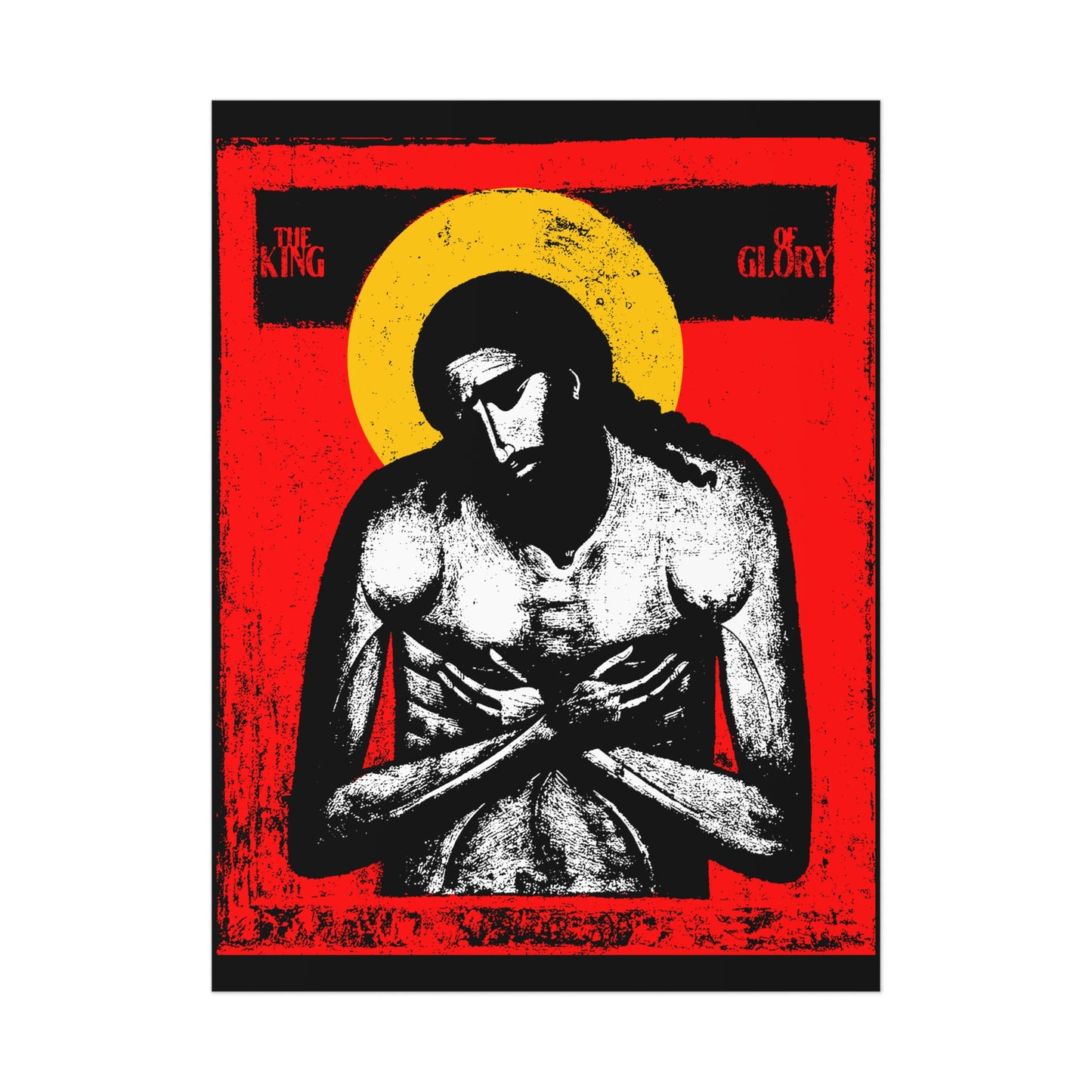 The King of Glory IconoGraphic No. 1 | Orthodox Christian Art Poster