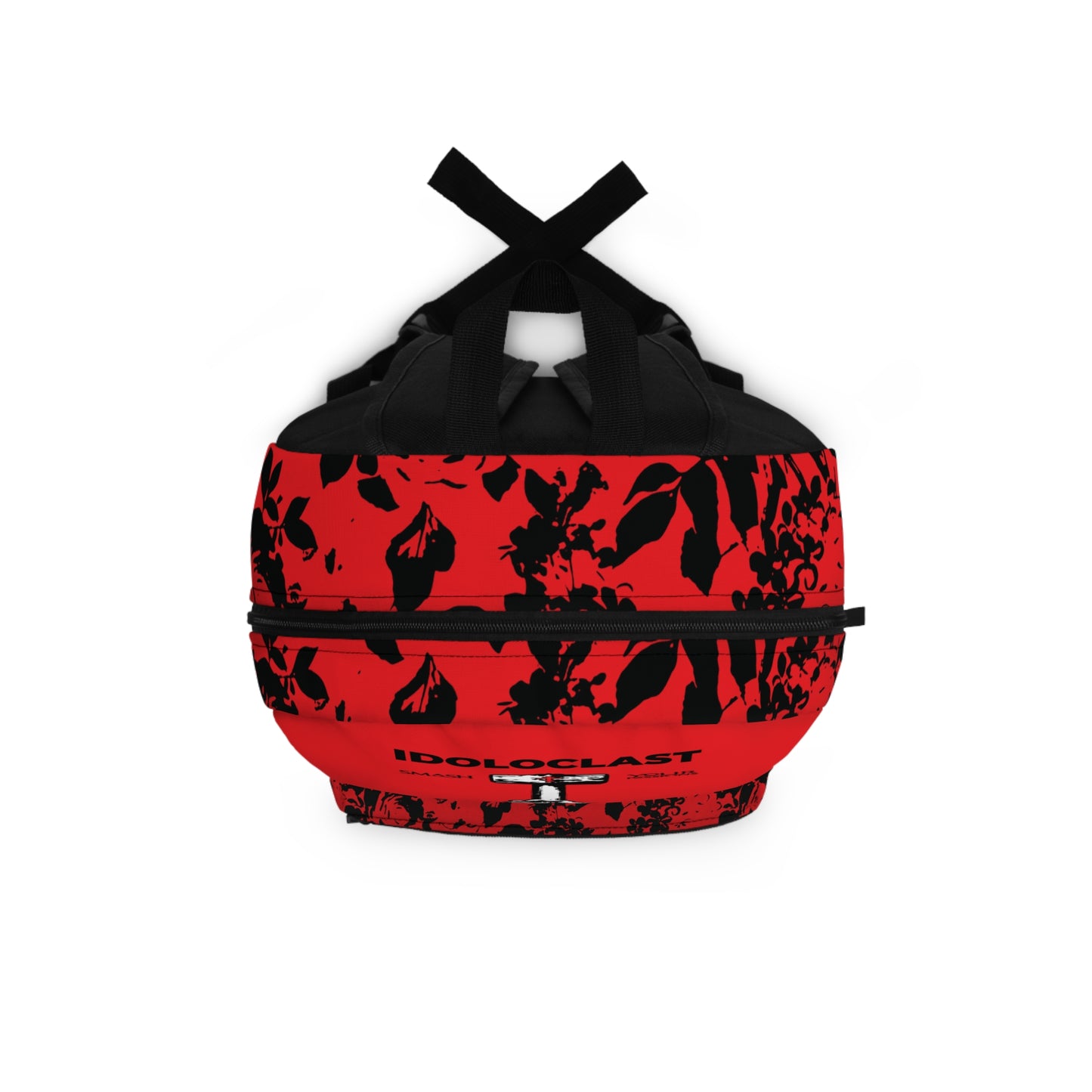 Idoloclast Idol-Smasher | Jesus NIKA Fist w/ Sledgehammer on Red Background | Smash Your Passions | Orthodox Christian Backpack