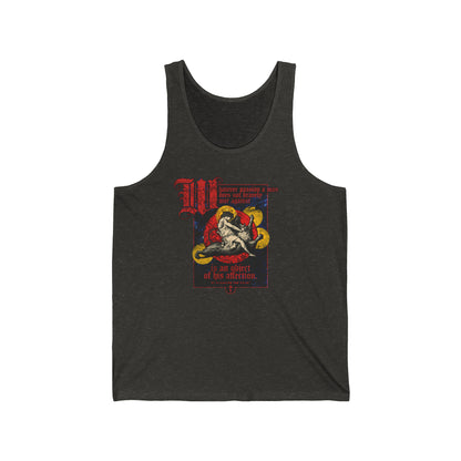 Whatever Passion a Man Does Not Bravely War Against (St Macarius the Great) No. 1 | Orthodox Christian Jersey Tank Top / Sleeveless Shirt