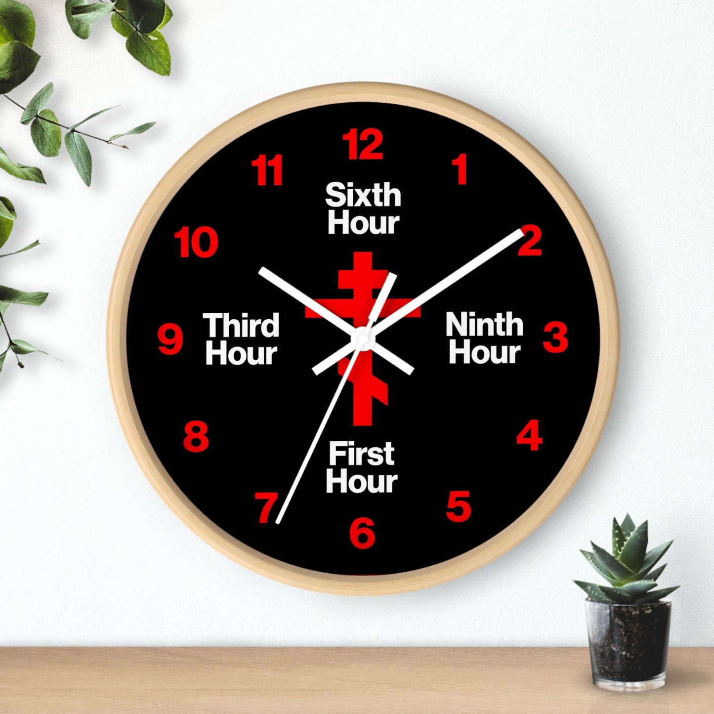 Liturgical Hours Wall Clock No. 1