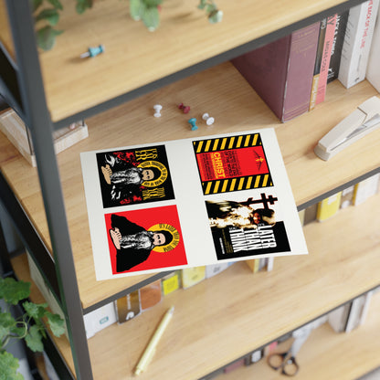 Fr Seraphim Rose 4x4 Sticker Sheet No. 1 | It's Later Than You Think | Modern Saint Graphic Decor | Apocalyptic | Orthodox Christian Stickers