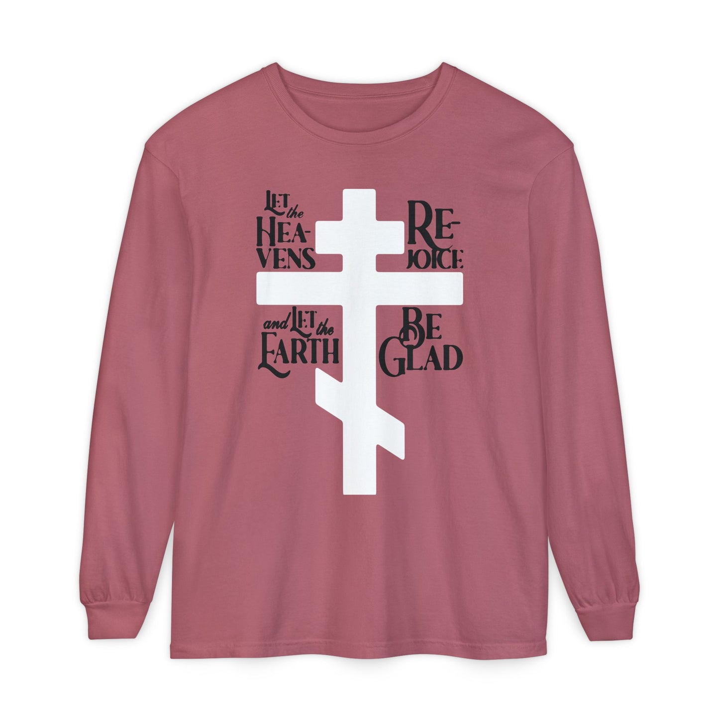 Let the Heavens Rejoice | Psalm 96 (95 Septuagint) | Orthodox Christian Liturgical Hymn | Russian Cross | Orthodox Christian Long Sleeve Shirt