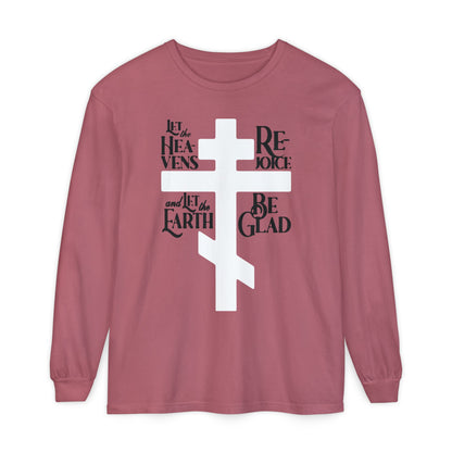 Let the Heavens Rejoice | Psalm 96 (95 Septuagint) | Orthodox Christian Liturgical Hymn | Russian Cross | Orthodox Christian Long Sleeve Shirt