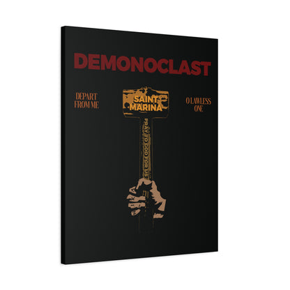 Demonoclast | St. Marina's Hammer | NIKA Fist | Christ Conquers | Demon Smasher | Unseen Warfare | Christian Martyrdom | Orthodox Canvas Art