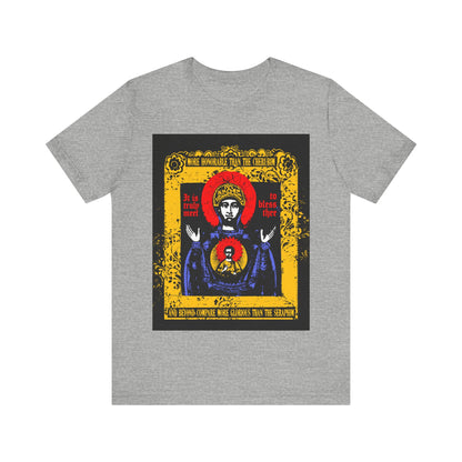 It is Truly Meet To Bless Thee Iconographic | Axion Estin Hymn to the Mother of God Theotokos | Orthodox Christian T-Shirt