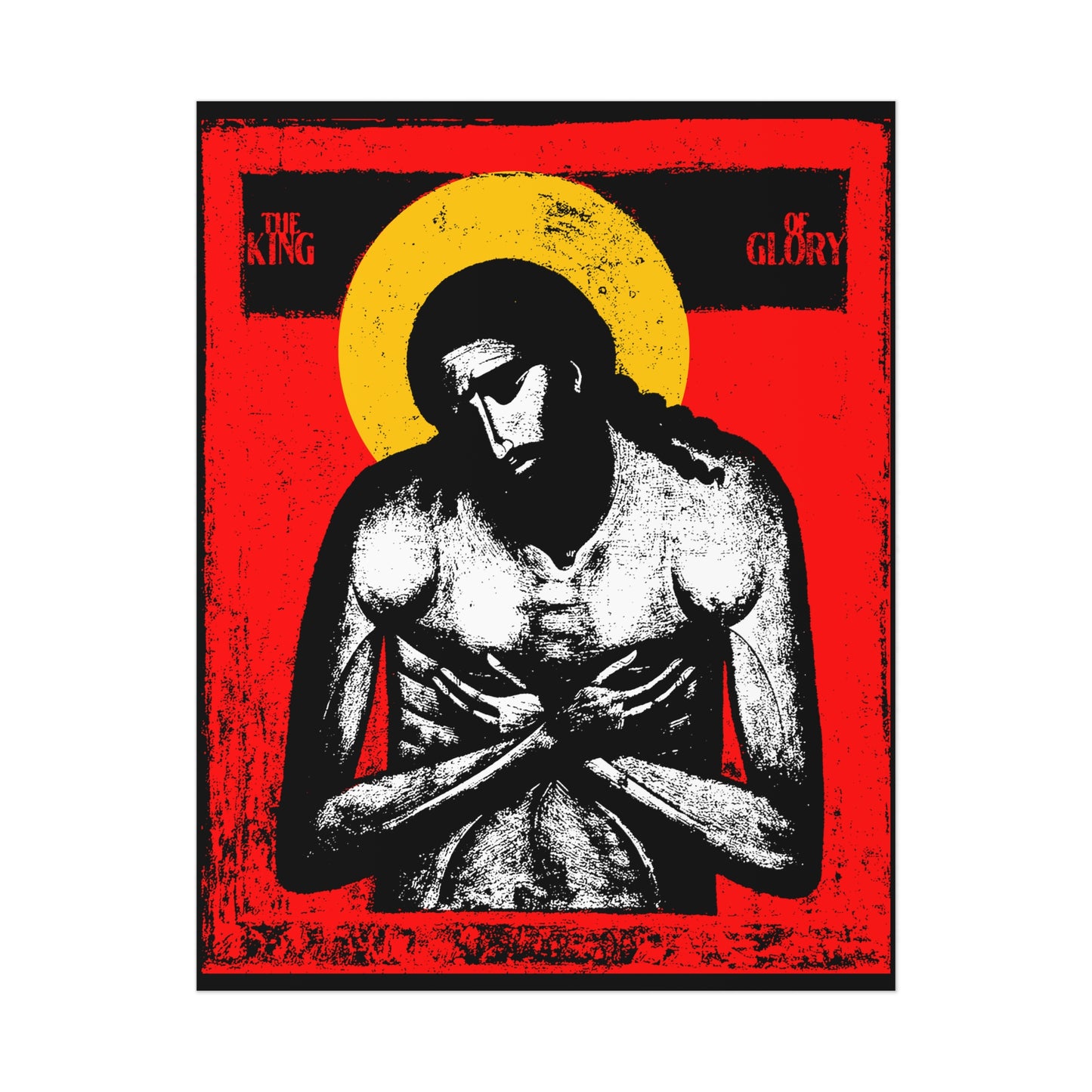 The King of Glory IconoGraphic No. 1 | Orthodox Christian Art Poster