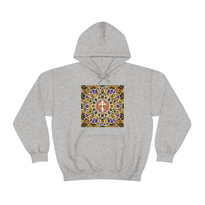 Art Cross: Rose Window No. 1 | Orthodox Christian Hoodie / Hooded Sweatshirt