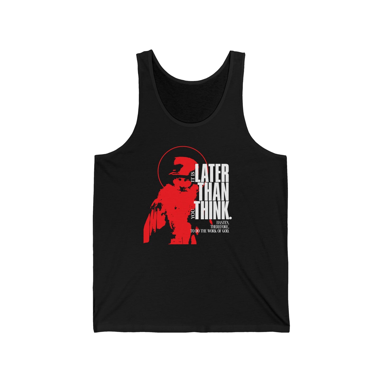 It's Later Than You Think (Fr Seraphim Rose) No. 12 | Orthodox Christian Jersey Tank Top / Sleeveless Shirt