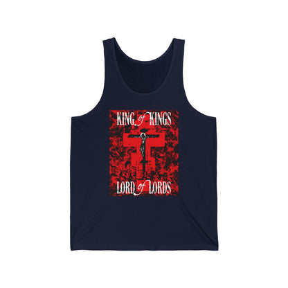 King of Kings, Lord of Lords (Jesus Christ Crucifix IconoGraphic) No. 1 | Orthodox Christian Tank Top