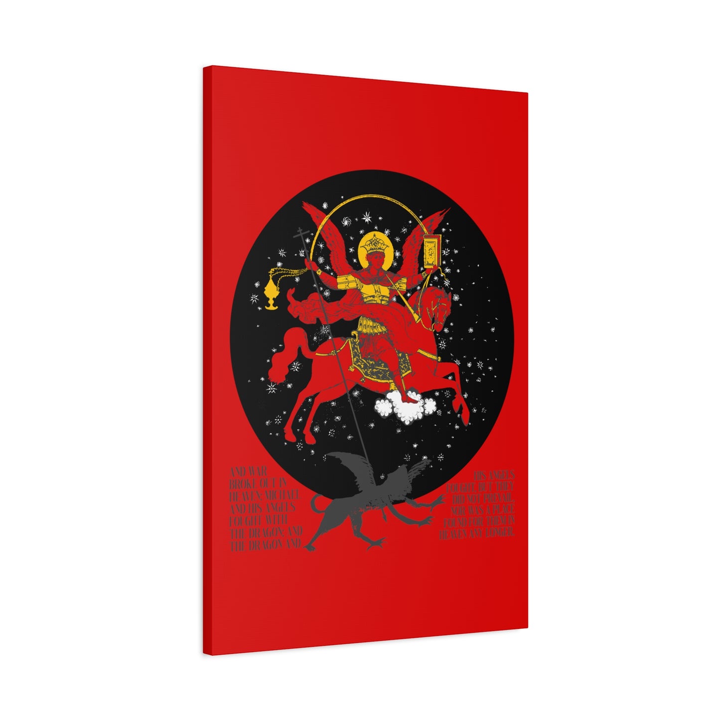 Archangel Michael of the Apocalypse No. 1 | Canvas Icono-Graphic | Orthodox Christian Art