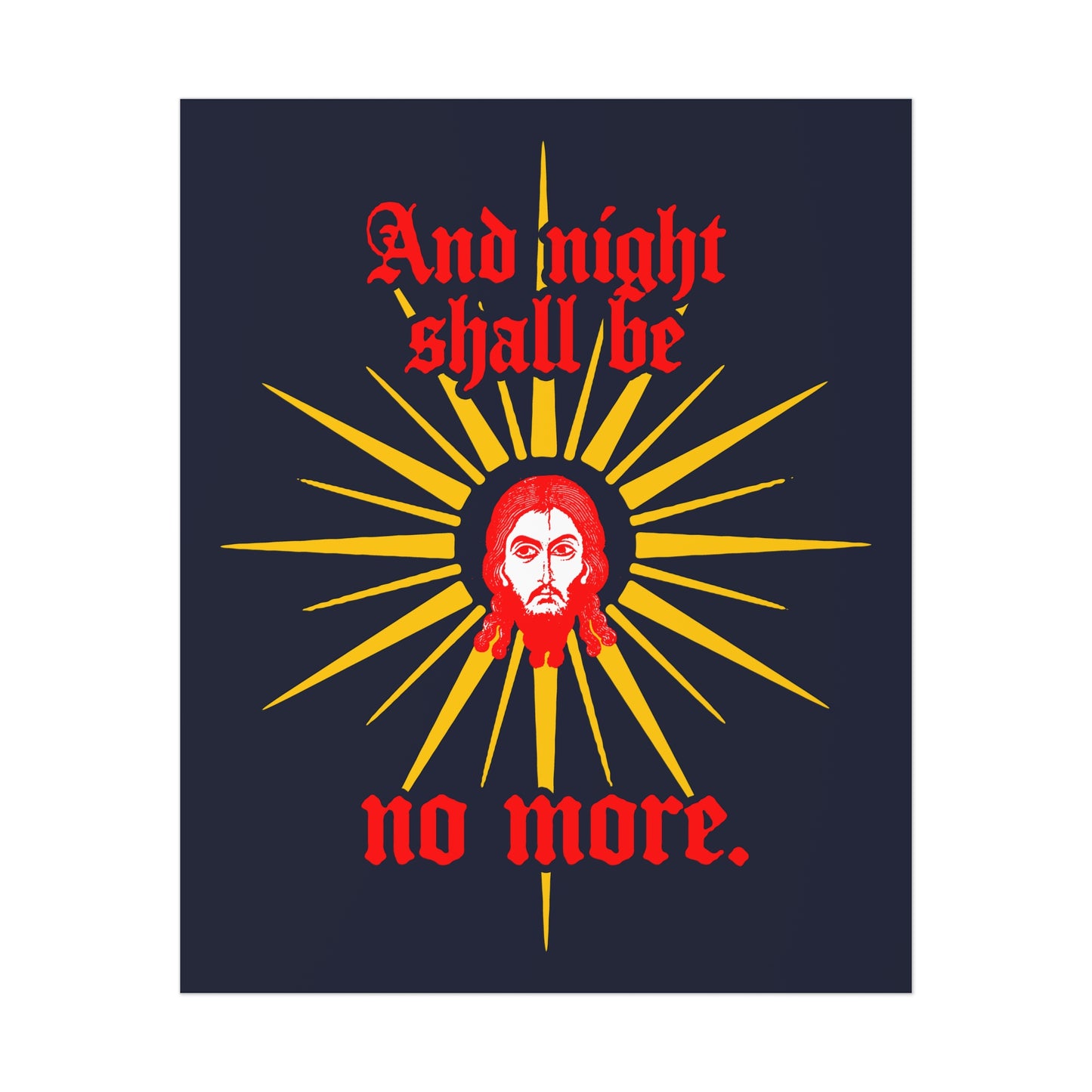 And Night Shall Be No More 2 | Orthodox Christian Art Poster