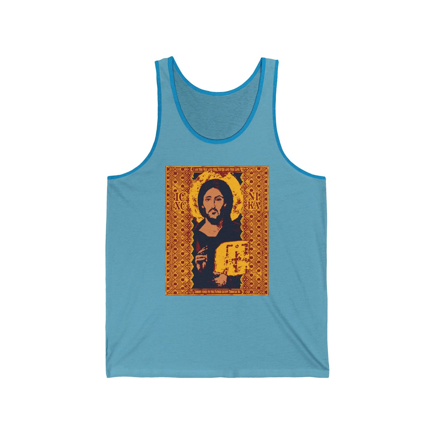 Jesus Christ Sinai Pantocrator IconoGraphic No. 1 | Orthodox Christian Tank Top