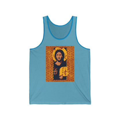 Jesus Christ Sinai Pantocrator IconoGraphic No. 1 | Orthodox Christian Tank Top