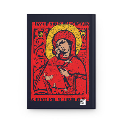 Vladimir Theotokos Icon (Blessed Art Thou Among Women) No. 1 | Orthodox Christian Accessory | Hardcover Journal