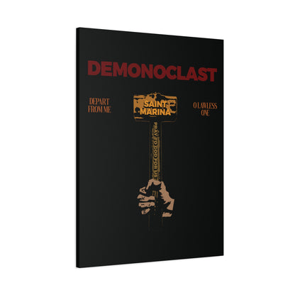 Demonoclast | St. Marina's Hammer | NIKA Fist | Christ Conquers | Demon Smasher | Unseen Warfare | Christian Martyrdom | Orthodox Canvas Art
