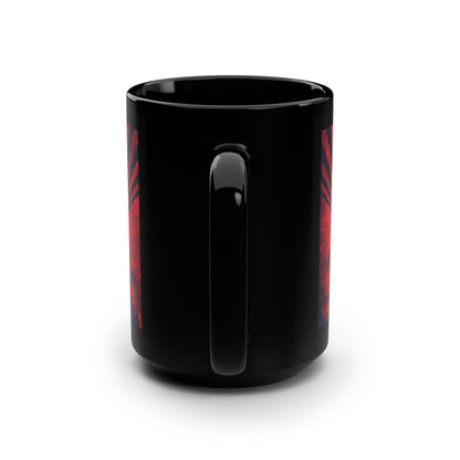 What Shall it Profit a Man | Matthew 16:26 | Soul Is Greater Than World | Red Earth White Cross | Orthodox Christian Black Mug