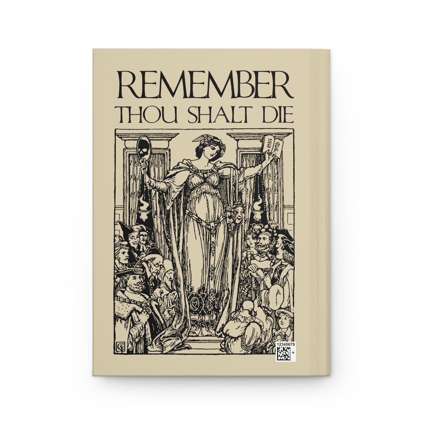 Remember You Will Die Shakespearean Design | Memento Mori | Classic Woodcut Illustration Aesthetic | Orthodox Christian Blank Journal