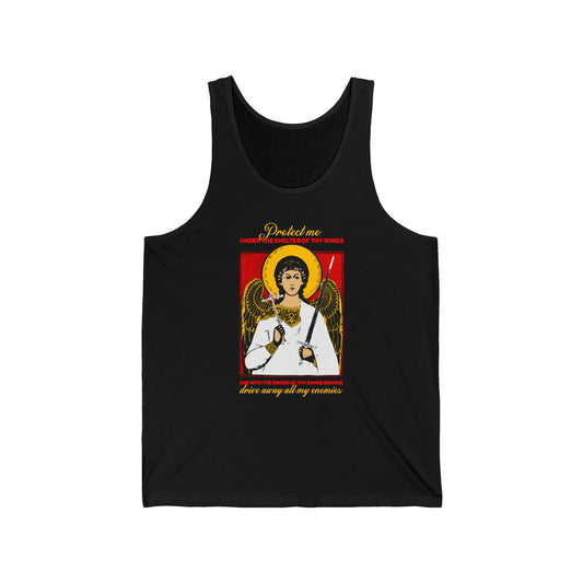 Holy Guardian Angel IconoGraphic No. 1 | Orthodox Christian Jersey Tank Top / Sleeveless Shirt