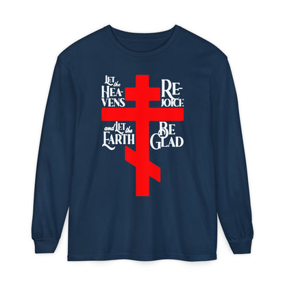 Let the Heavens Rejoice | Psalm 96 (95 Septuagint) | Orthodox Christian Liturgical Hymn | Russian Cross | Orthodox Christian Long Sleeve Shirt