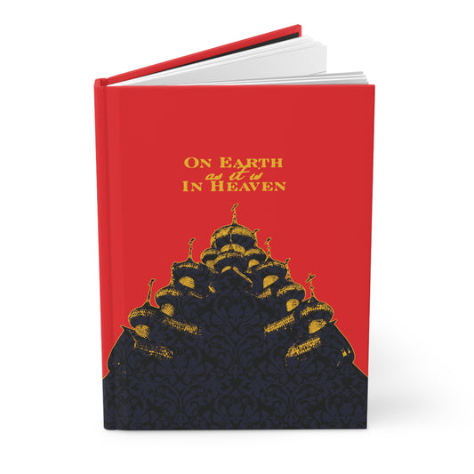 The Church: On Earth As It Is In Heaven | Lord's Prayer | Ancient Russian Wooden Church Design | Orthodox Christian Hardcover Journal