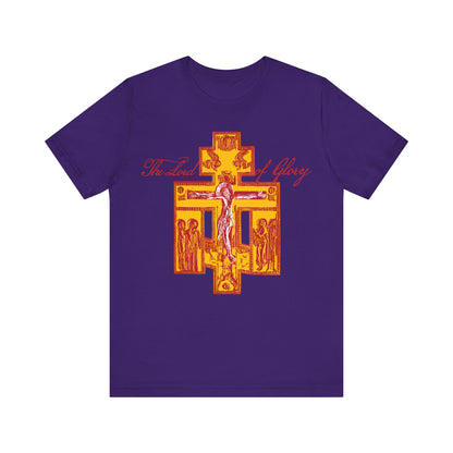 The Lord of Glory | Russian Golgotha Crucifix IconoGraphic | 1 Corinthians 2:8 | Orthodox Christian T-Shirt
