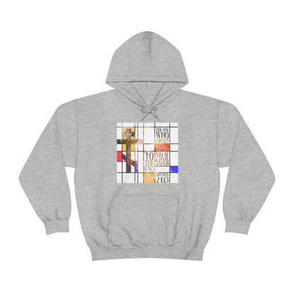 The One Who Endures - Mondrian Design No. 2 | Orthodox Christian Hoodie / Hooded Sweatshirt