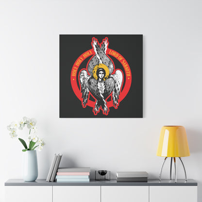 Holy Holy Holy, Lord of Sabaoth | Lord of Hosts | Unseen Realm | Isaiah 6 | Orthodox Seraphim Angel IconoGraphic | Christian Wall Art