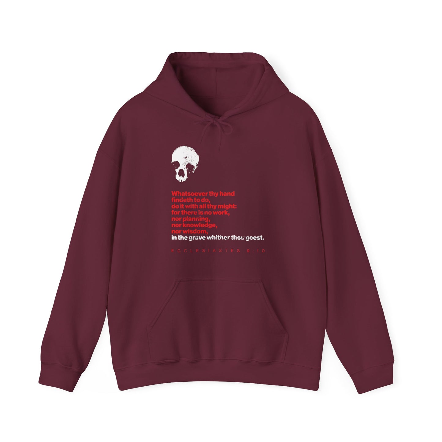 Whatsoever Thy Hand Findeth to Do No. 2 (Red Text) | Orthodox Christian Hoodie / Hooded Sweatshirt