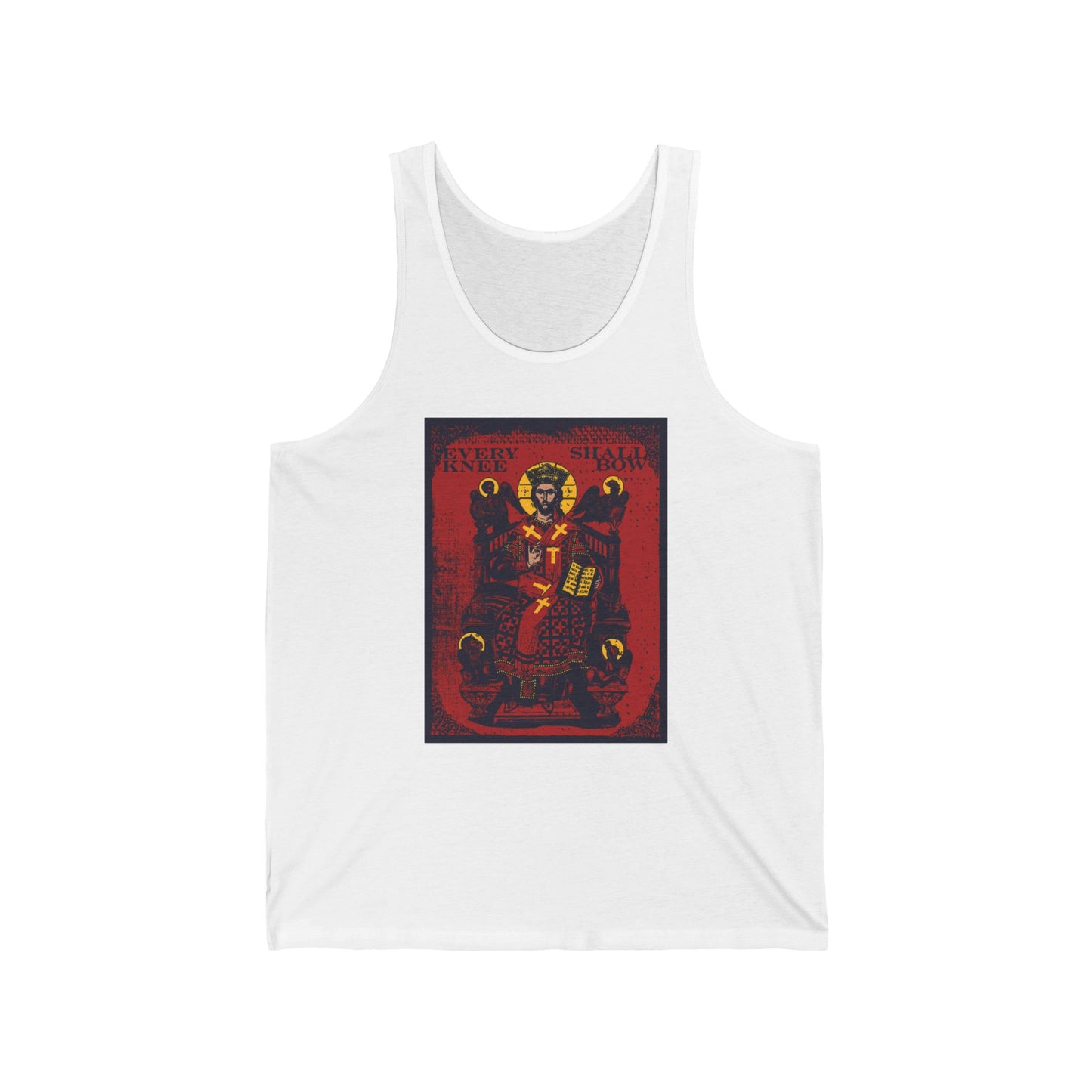 Every Knee Shall Bow (Jesus Christ IkonoGraphic) No. 1 | Orthodox Christian Tank Top