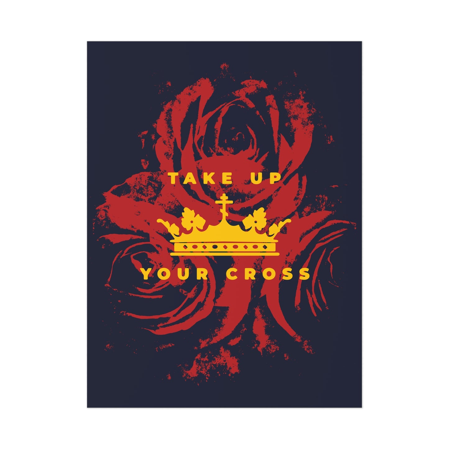 Take Up Your Cross No. 1 (Matthew 16:24-26) | Orthodox Christian Art Poster