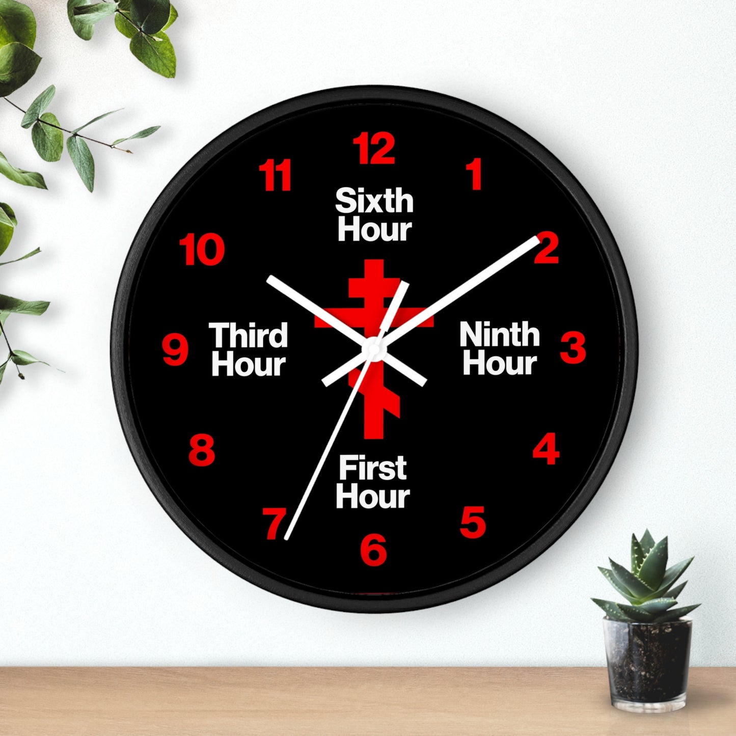 Liturgical Hours Wall Clock No. 1