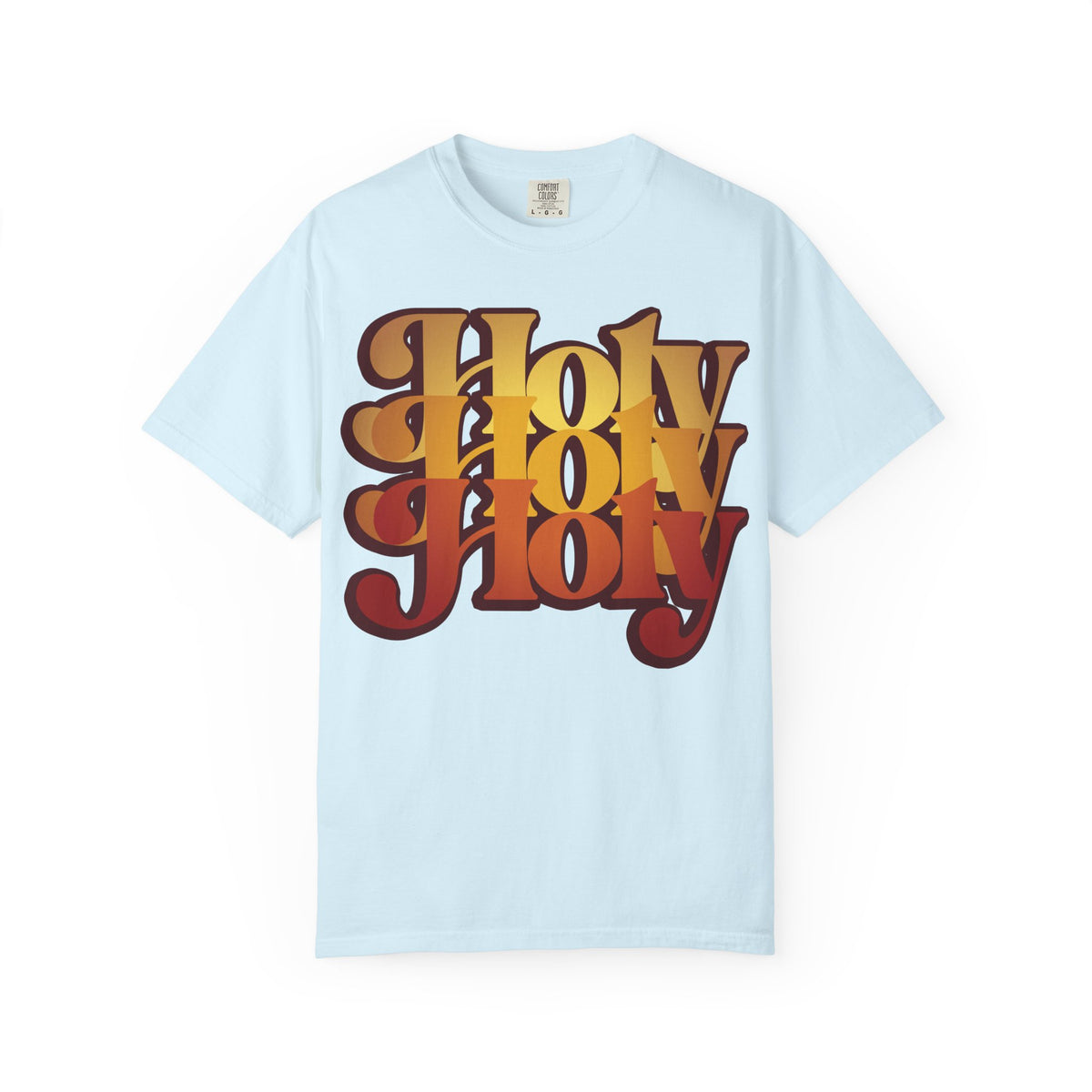 Holy Holy Holy Trisagion Liturgical Prayer 70s Style | Cherubim & Seraphim Prayer | Isaiah 6 | Orthodox Heavyweight Cotton Unisex Tee