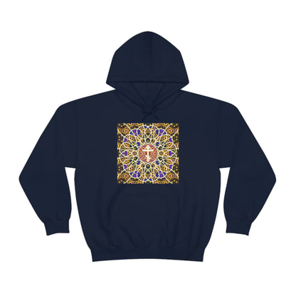 Art Cross: Rose Window No. 1 | Orthodox Christian Hoodie / Hooded Sweatshirt