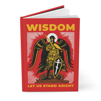 Wisdom: Let Us Stand Aright (Archangel Michael) No.1 | Orthodox Christian Accessory | Hardcover Journal