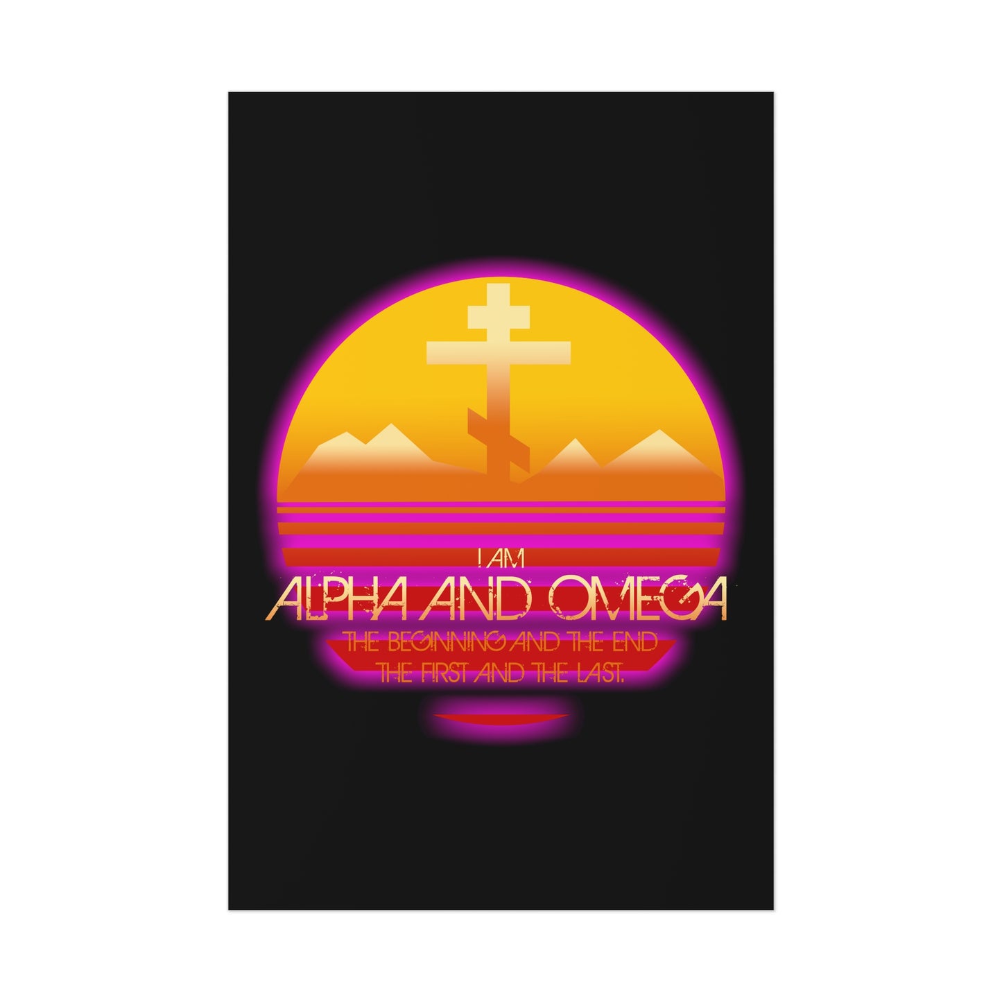 Alpha & Omega No. 3 | Orthodox Christian Art Poster