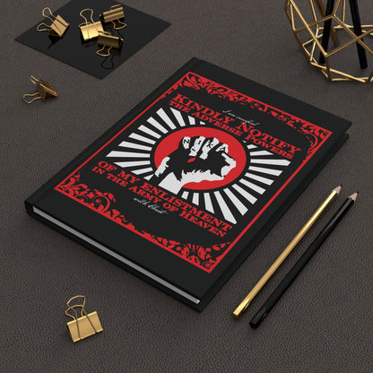 Kindly Notify the Adverse Powers | I am Crucified with Christ (Gal 2:20) | NIKA Fist | Orthodox Christian Hardcover Journal