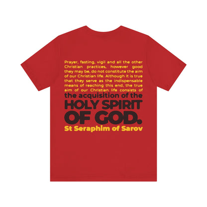 Acquisition of the Holy Spirit (St Seraphim of Sarov) No. 1 | Orthodox Christian Double-Sided T-Shirt