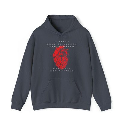 A Heart That is Broken and Humbled (Psalm 50/51) No. 1 | Orthodox Christian Hoodie / Hooded Sweatshirt